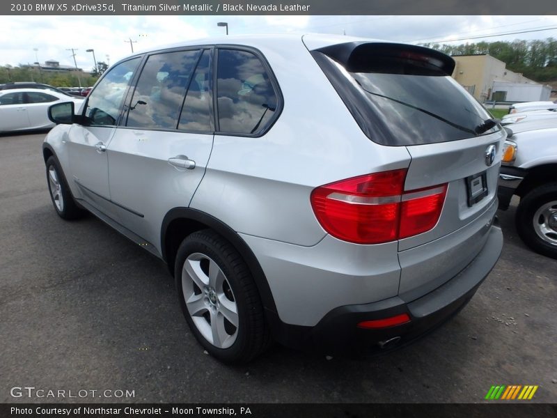 Titanium Silver Metallic / Black Nevada Leather 2010 BMW X5 xDrive35d