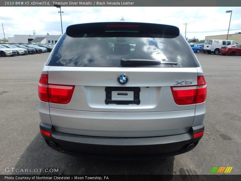 Titanium Silver Metallic / Black Nevada Leather 2010 BMW X5 xDrive35d