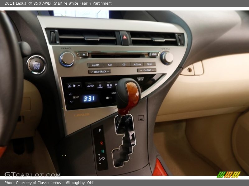Starfire White Pearl / Parchment 2011 Lexus RX 350 AWD