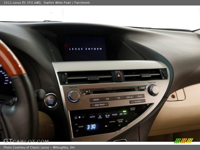 Starfire White Pearl / Parchment 2011 Lexus RX 350 AWD