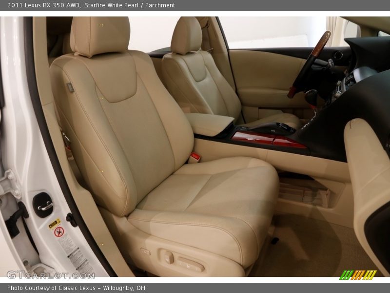 Starfire White Pearl / Parchment 2011 Lexus RX 350 AWD