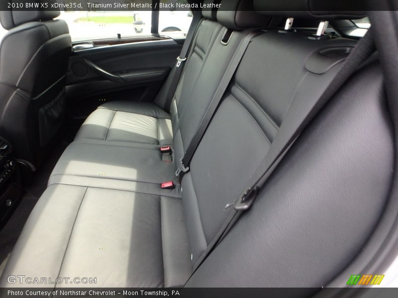 Titanium Silver Metallic / Black Nevada Leather 2010 BMW X5 xDrive35d