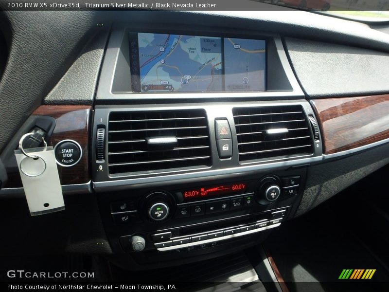 Titanium Silver Metallic / Black Nevada Leather 2010 BMW X5 xDrive35d