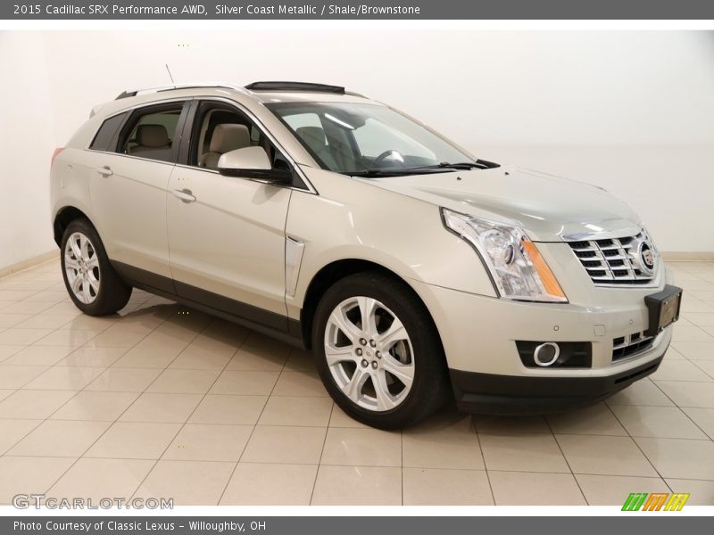 Silver Coast Metallic / Shale/Brownstone 2015 Cadillac SRX Performance AWD