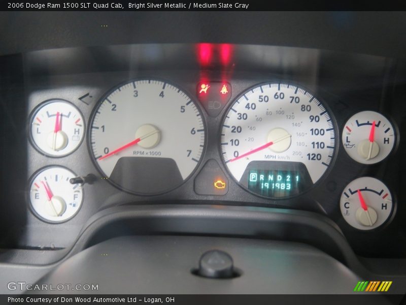 Bright Silver Metallic / Medium Slate Gray 2006 Dodge Ram 1500 SLT Quad Cab