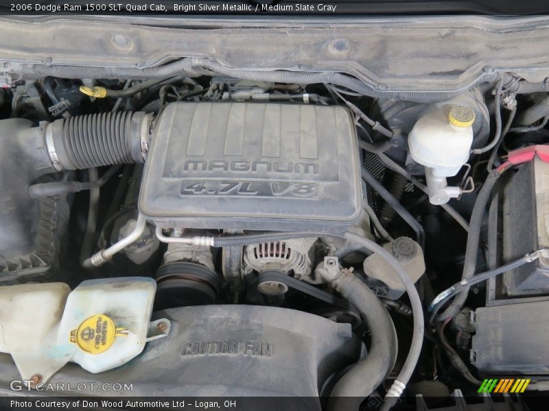 Bright Silver Metallic / Medium Slate Gray 2006 Dodge Ram 1500 SLT Quad Cab