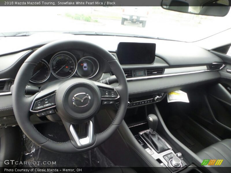 Snowflake White Pearl Mica / Black 2018 Mazda Mazda6 Touring