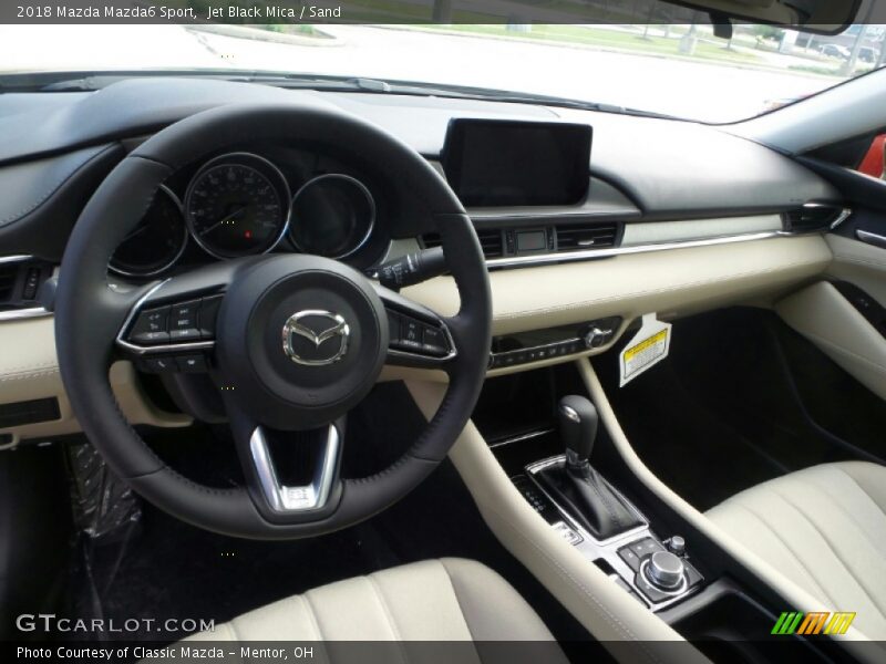 Jet Black Mica / Sand 2018 Mazda Mazda6 Sport