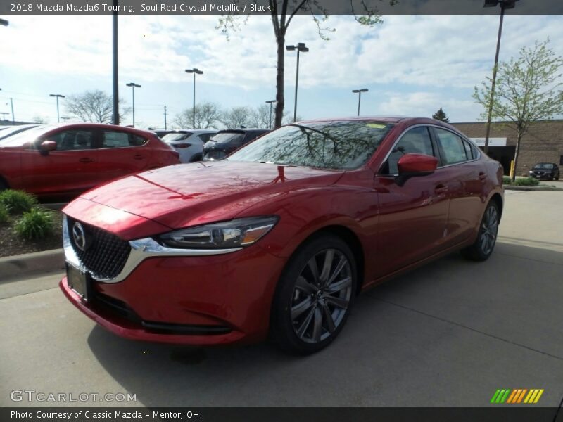 Soul Red Crystal Metallic / Black 2018 Mazda Mazda6 Touring