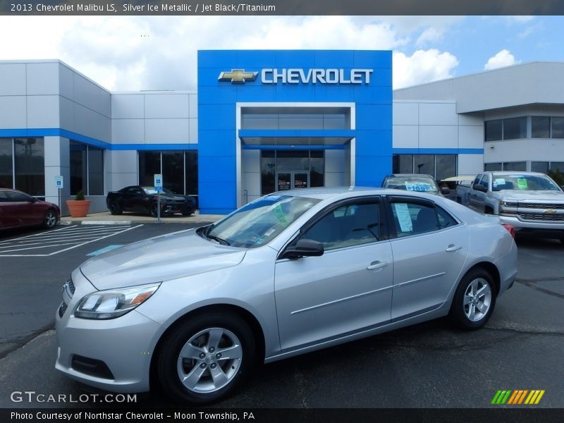 Silver Ice Metallic / Jet Black/Titanium 2013 Chevrolet Malibu LS