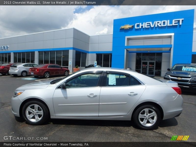 Silver Ice Metallic / Jet Black/Titanium 2013 Chevrolet Malibu LS