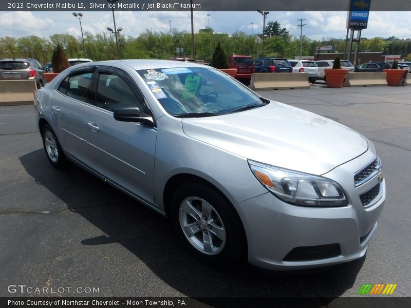 Silver Ice Metallic / Jet Black/Titanium 2013 Chevrolet Malibu LS