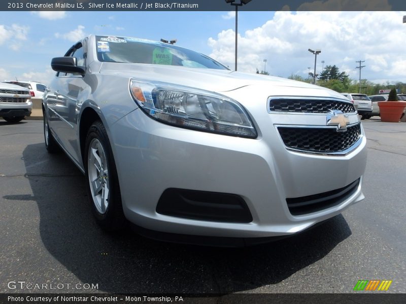 Silver Ice Metallic / Jet Black/Titanium 2013 Chevrolet Malibu LS