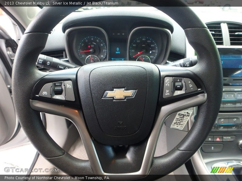 Silver Ice Metallic / Jet Black/Titanium 2013 Chevrolet Malibu LS
