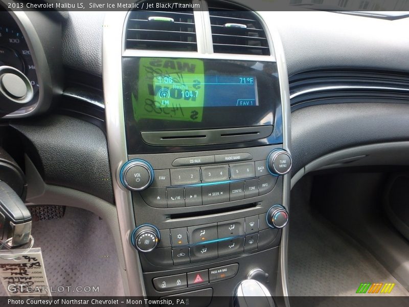 Silver Ice Metallic / Jet Black/Titanium 2013 Chevrolet Malibu LS
