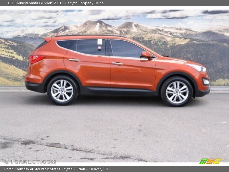 Canyon Copper / Beige 2013 Hyundai Santa Fe Sport 2.0T
