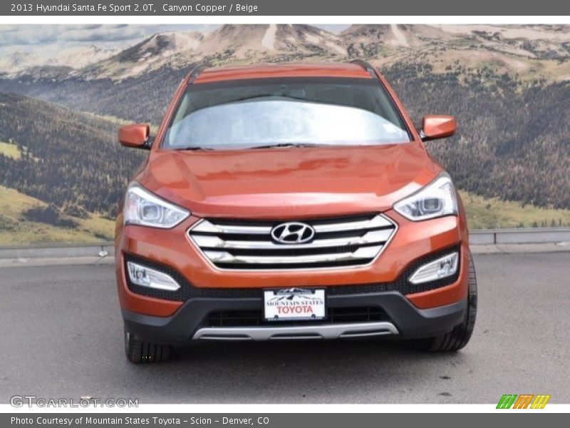 Canyon Copper / Beige 2013 Hyundai Santa Fe Sport 2.0T