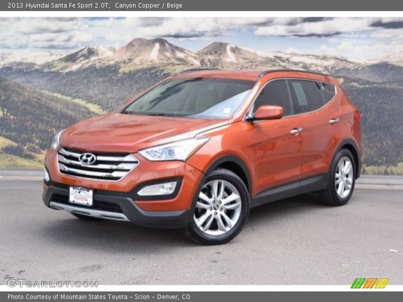 Canyon Copper / Beige 2013 Hyundai Santa Fe Sport 2.0T