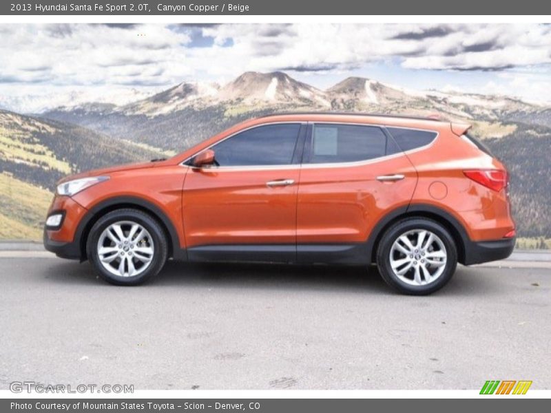 Canyon Copper / Beige 2013 Hyundai Santa Fe Sport 2.0T