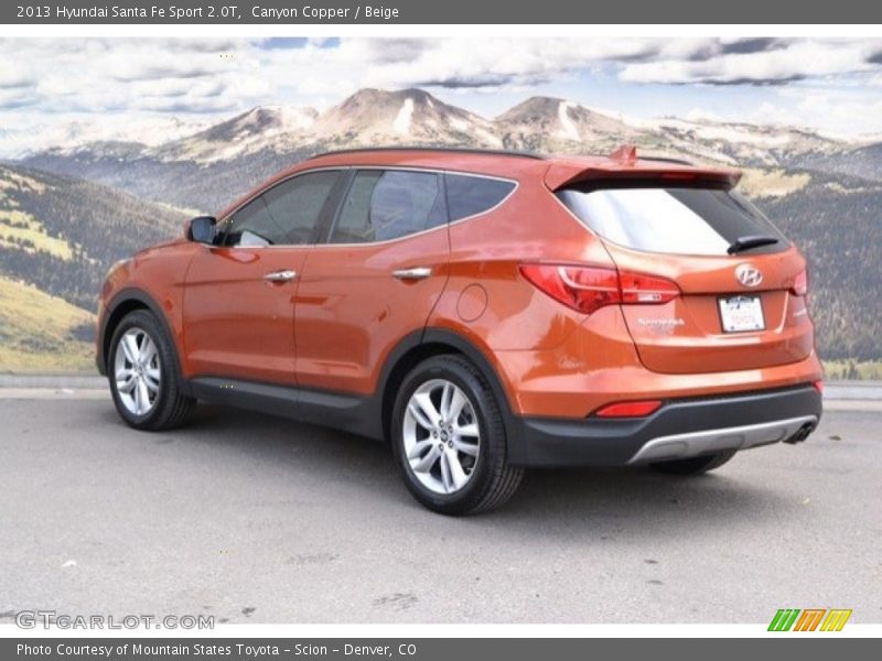 Canyon Copper / Beige 2013 Hyundai Santa Fe Sport 2.0T