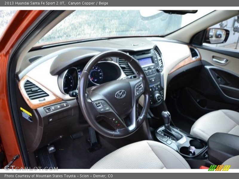 Canyon Copper / Beige 2013 Hyundai Santa Fe Sport 2.0T