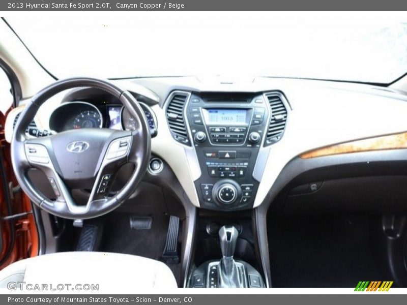 Canyon Copper / Beige 2013 Hyundai Santa Fe Sport 2.0T