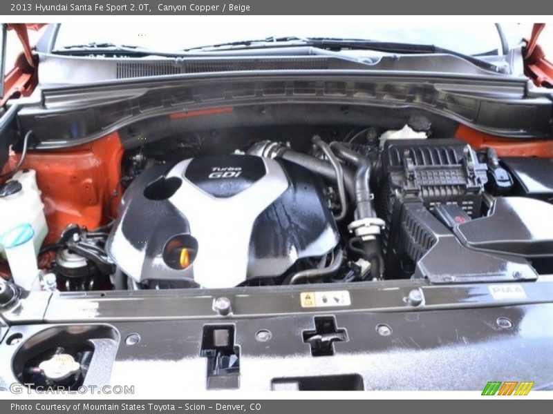 Canyon Copper / Beige 2013 Hyundai Santa Fe Sport 2.0T