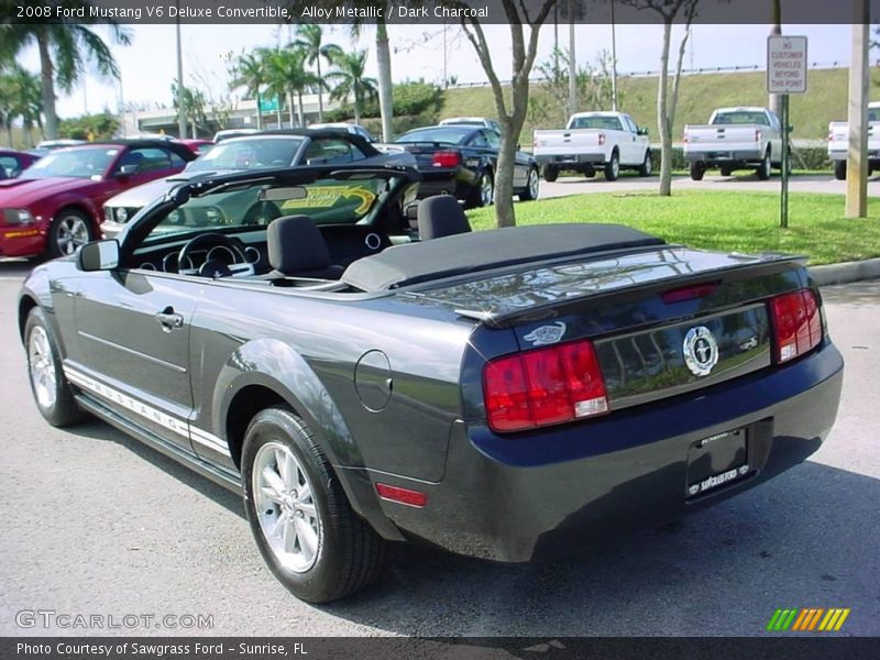 Alloy Metallic / Dark Charcoal 2008 Ford Mustang V6 Deluxe Convertible