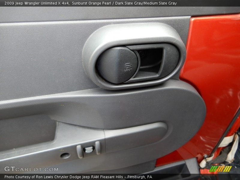 Sunburst Orange Pearl / Dark Slate Gray/Medium Slate Gray 2009 Jeep Wrangler Unlimited X 4x4