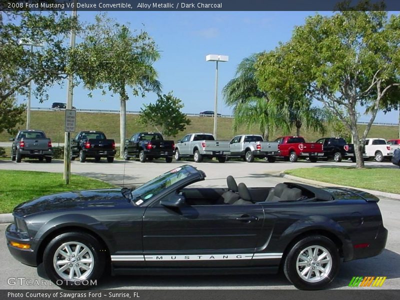 Alloy Metallic / Dark Charcoal 2008 Ford Mustang V6 Deluxe Convertible