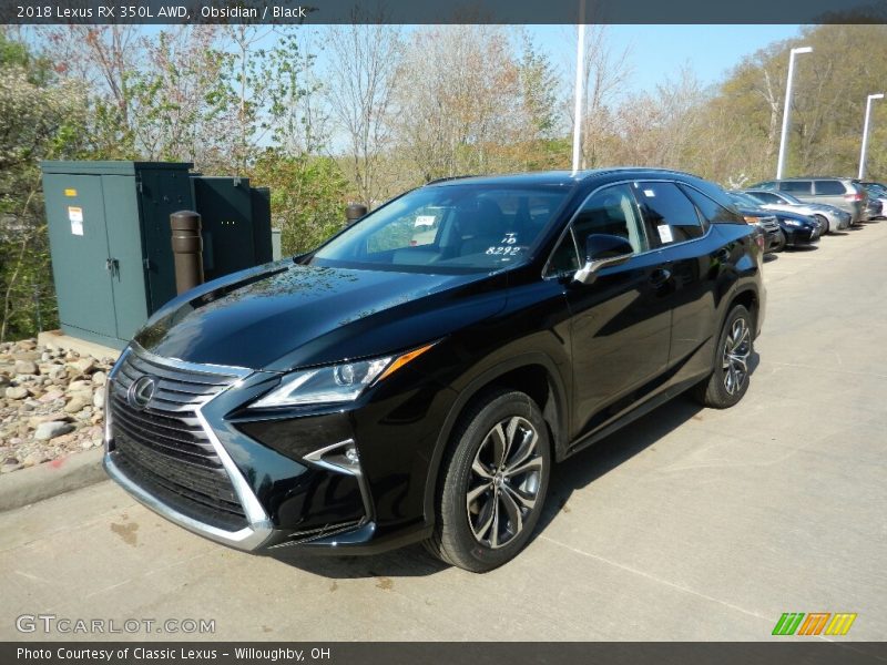 Obsidian / Black 2018 Lexus RX 350L AWD