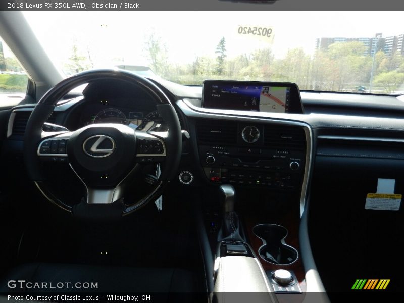 Obsidian / Black 2018 Lexus RX 350L AWD