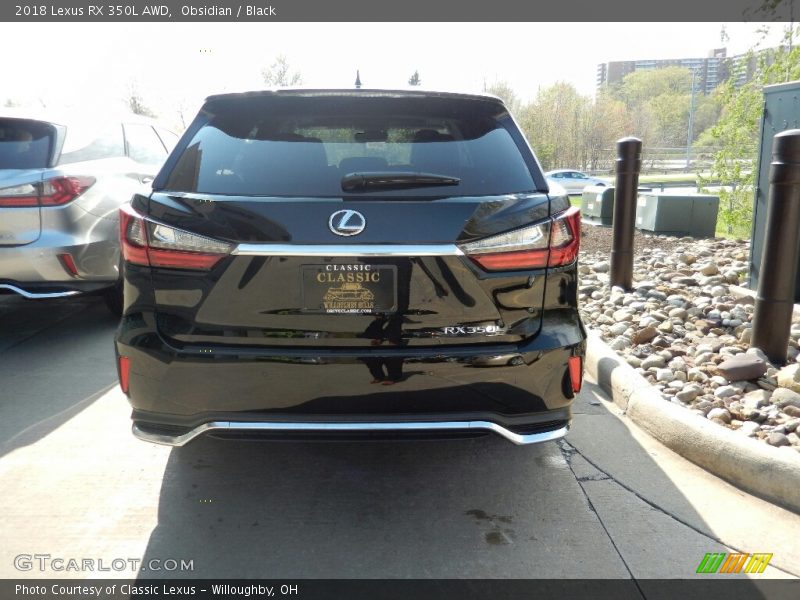 Obsidian / Black 2018 Lexus RX 350L AWD