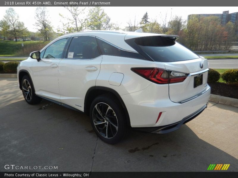 Eminent White Pearl / Parchment 2018 Lexus RX 450h AWD