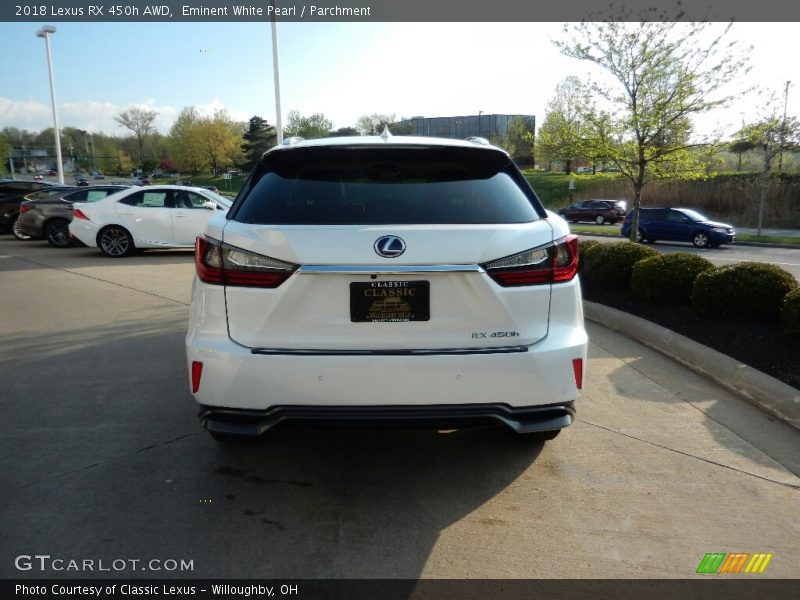 Eminent White Pearl / Parchment 2018 Lexus RX 450h AWD