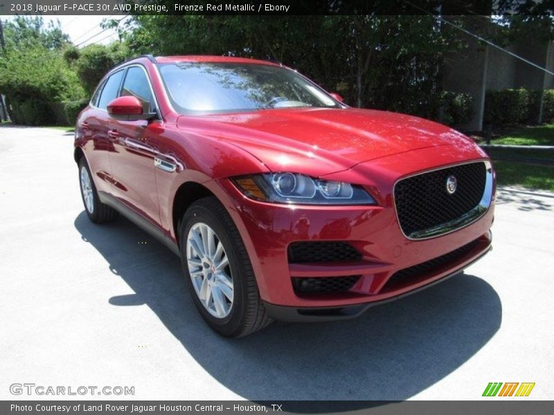 Firenze Red Metallic / Ebony 2018 Jaguar F-PACE 30t AWD Prestige