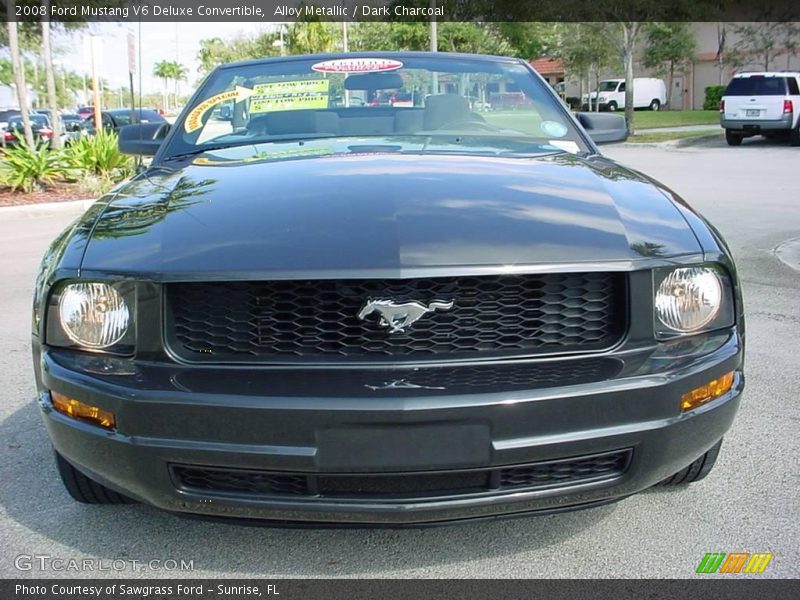 Alloy Metallic / Dark Charcoal 2008 Ford Mustang V6 Deluxe Convertible