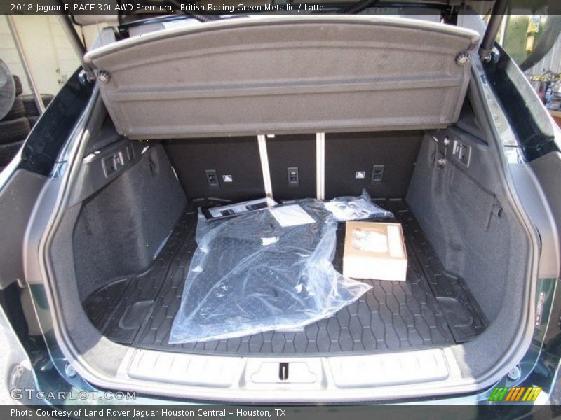 British Racing Green Metallic / Latte 2018 Jaguar F-PACE 30t AWD Premium