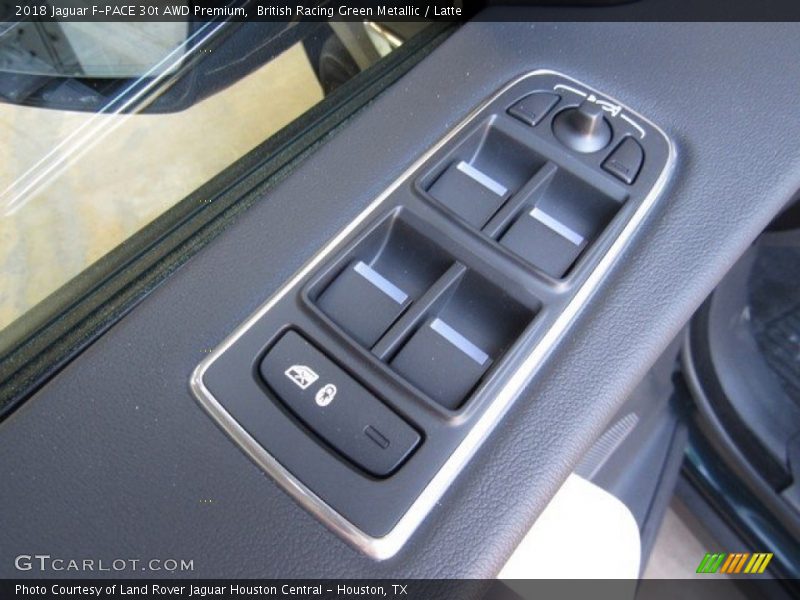 British Racing Green Metallic / Latte 2018 Jaguar F-PACE 30t AWD Premium