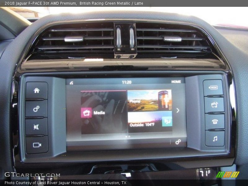 British Racing Green Metallic / Latte 2018 Jaguar F-PACE 30t AWD Premium