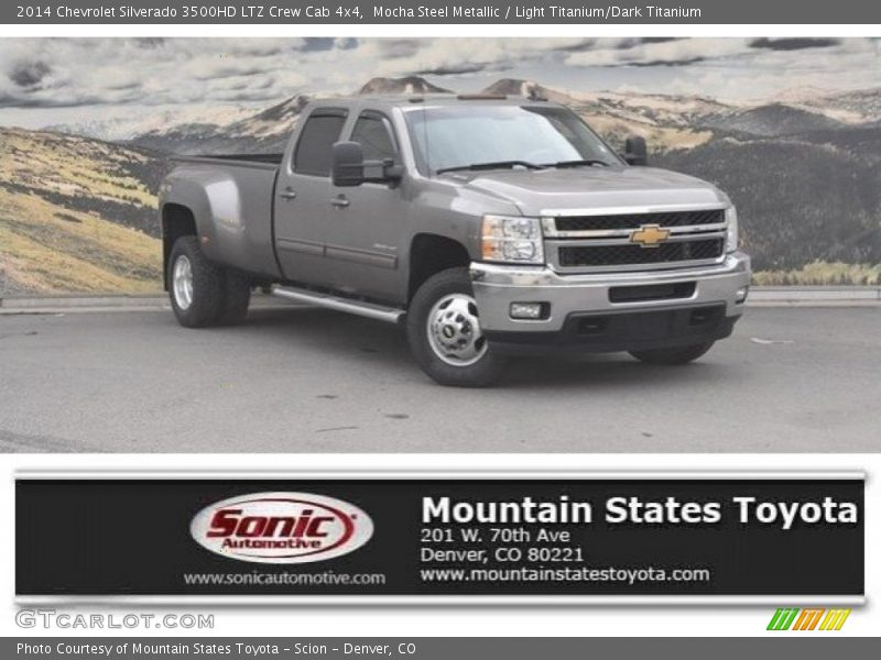 Mocha Steel Metallic / Light Titanium/Dark Titanium 2014 Chevrolet Silverado 3500HD LTZ Crew Cab 4x4