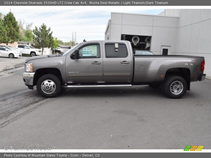 Mocha Steel Metallic / Light Titanium/Dark Titanium 2014 Chevrolet Silverado 3500HD LTZ Crew Cab 4x4