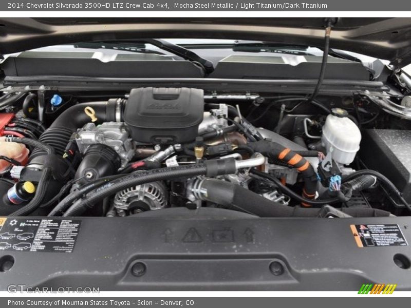 Mocha Steel Metallic / Light Titanium/Dark Titanium 2014 Chevrolet Silverado 3500HD LTZ Crew Cab 4x4