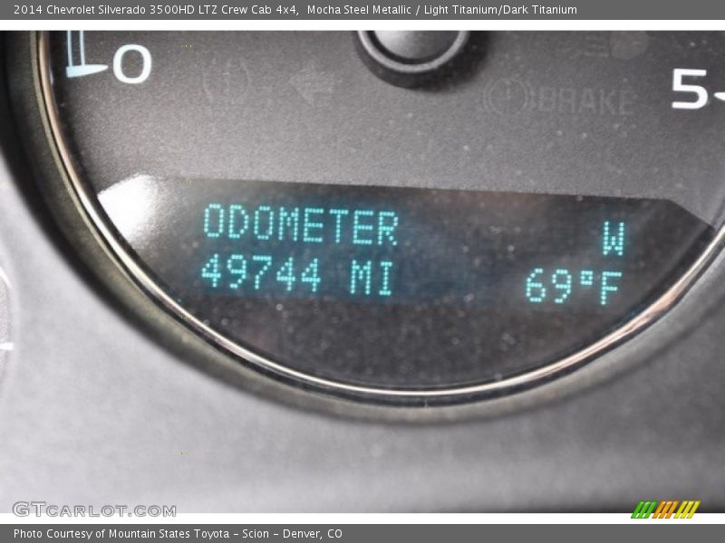 Mocha Steel Metallic / Light Titanium/Dark Titanium 2014 Chevrolet Silverado 3500HD LTZ Crew Cab 4x4