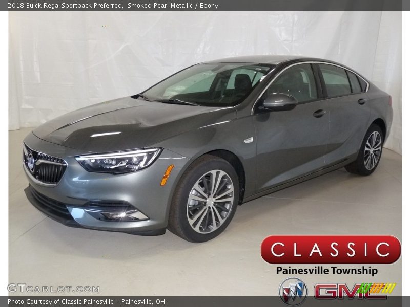 Smoked Pearl Metallic / Ebony 2018 Buick Regal Sportback Preferred