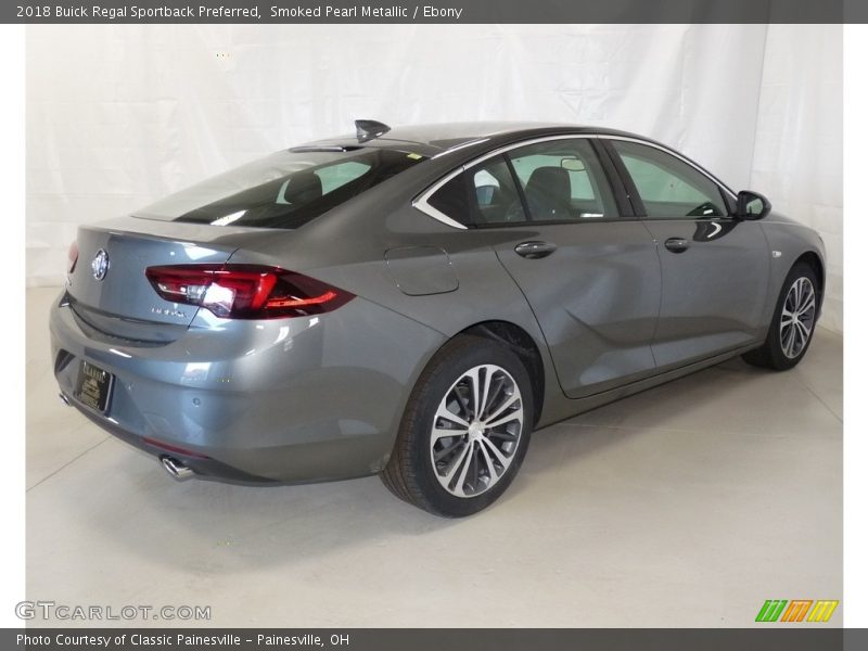 Smoked Pearl Metallic / Ebony 2018 Buick Regal Sportback Preferred