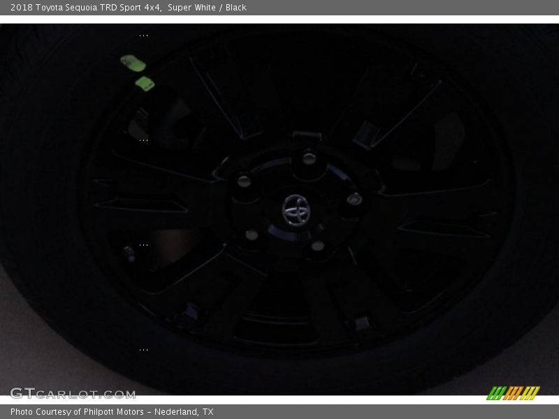 Super White / Black 2018 Toyota Sequoia TRD Sport 4x4