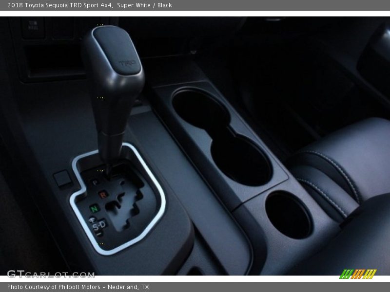 Super White / Black 2018 Toyota Sequoia TRD Sport 4x4