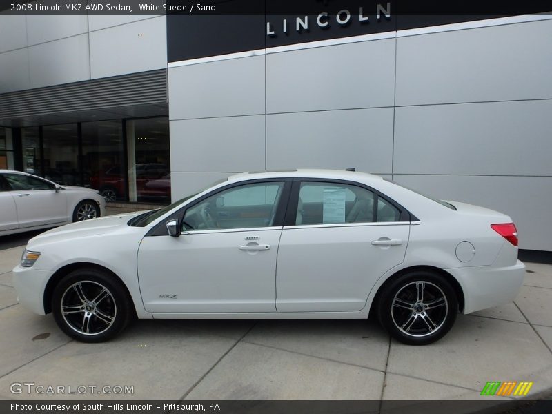 White Suede / Sand 2008 Lincoln MKZ AWD Sedan