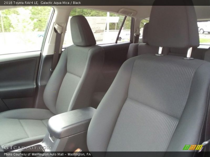 Galactic Aqua Mica / Black 2018 Toyota RAV4 LE